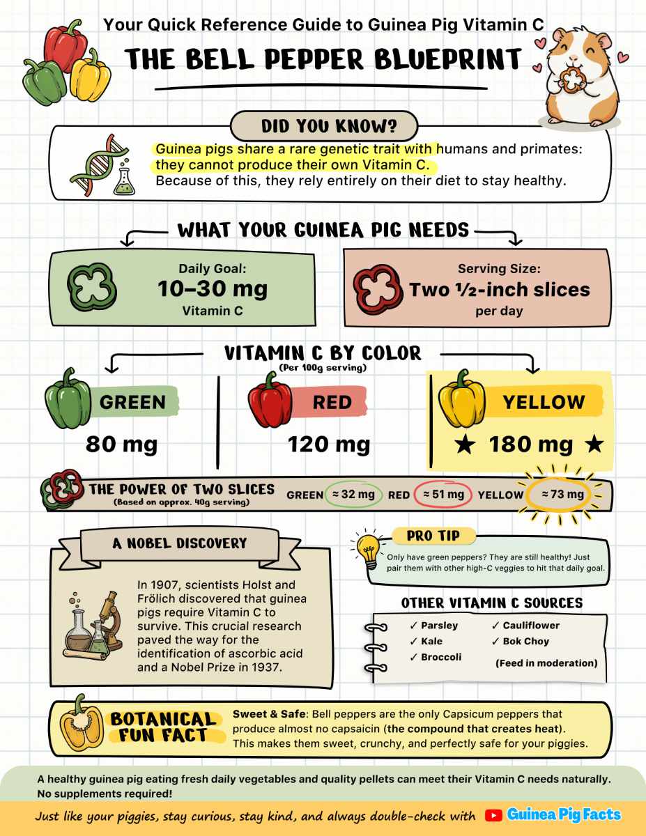 Bell peppers: your piggies' Vitamin C superpower